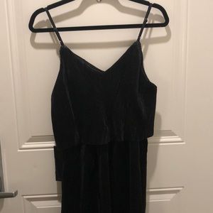 Black tank overlay dress